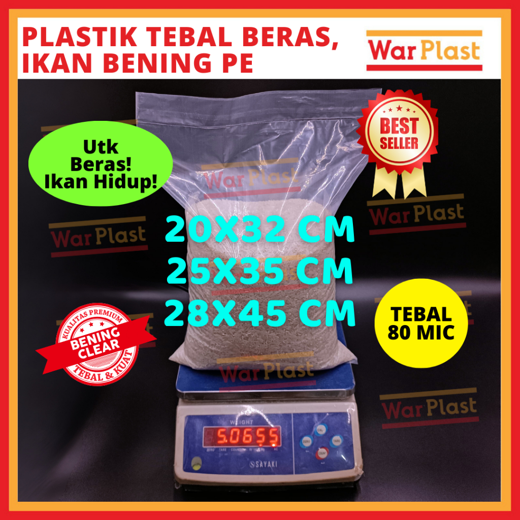 Plastik PE Bening Kantong