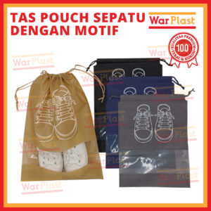 Tas Serut Sepatu Shoes Bag Penyimpanan Sepatu dan Sendal Kantong Sepatu Tali Serut Serbaguna