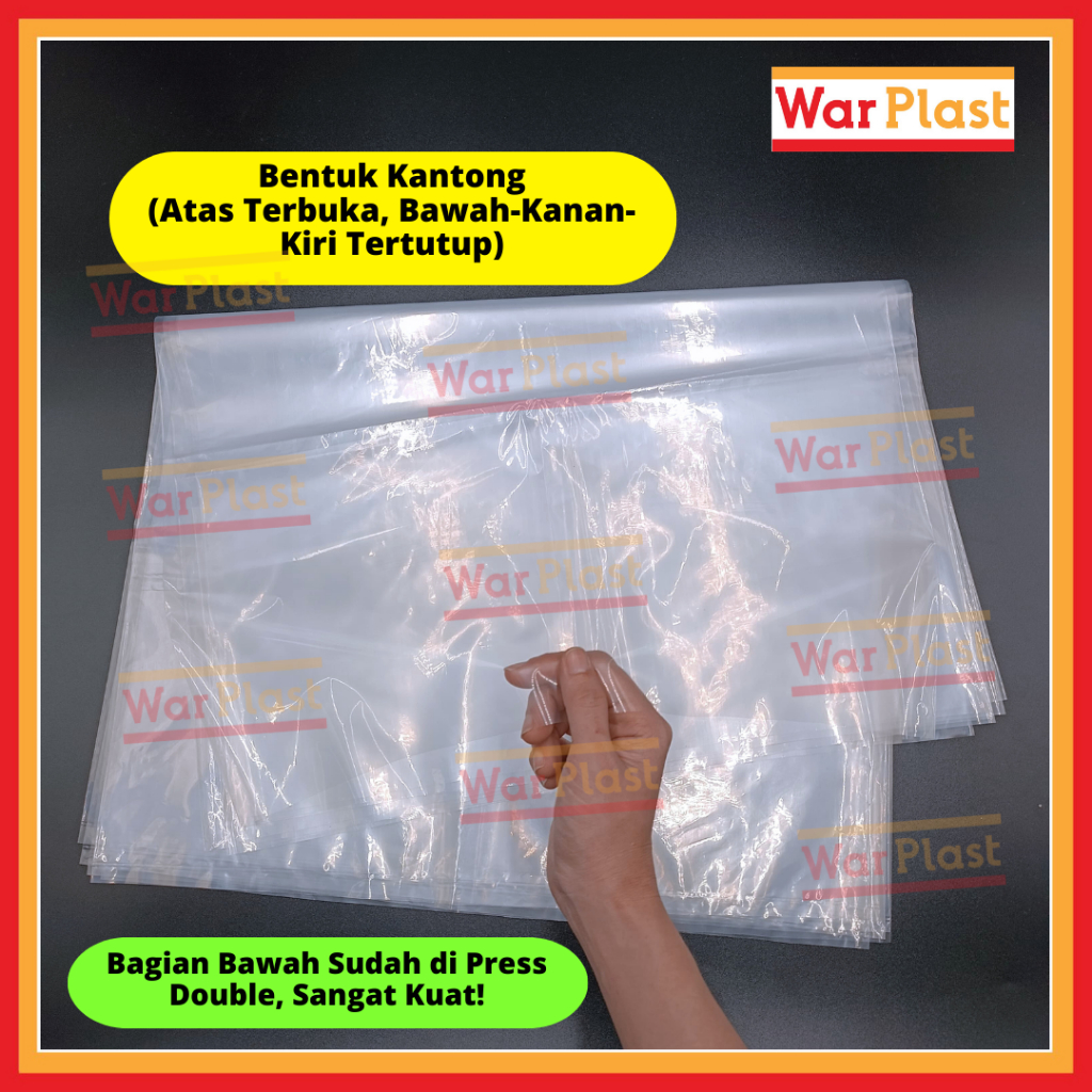 Plastik Ukuran Sedang Bening PE Kantong - Image 3