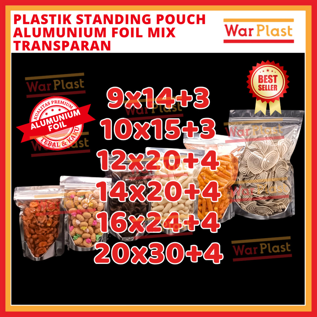 Plastik Standing Pouch Alumuniun Foil