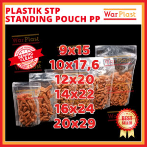 Plastik PP Standing Pouch (STP) Seal Lebar
