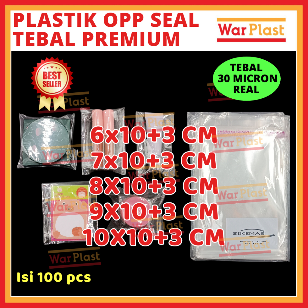 Plastik OPP dengan Seal Kualitas Tebal dan Premium