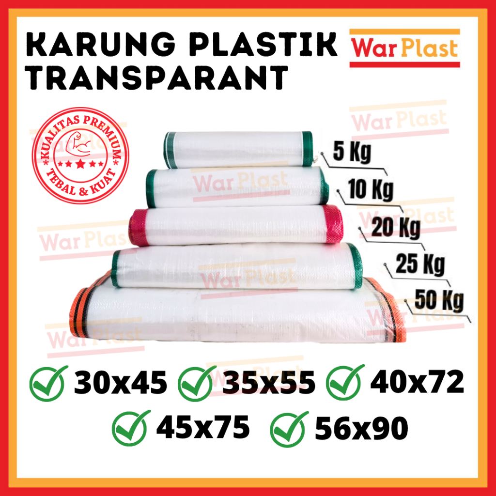 Karung Plastik TRANSPARAN
