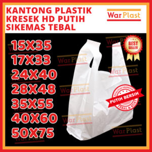 Kantong Plastik Kresek HD Putih Tebal Sikemas