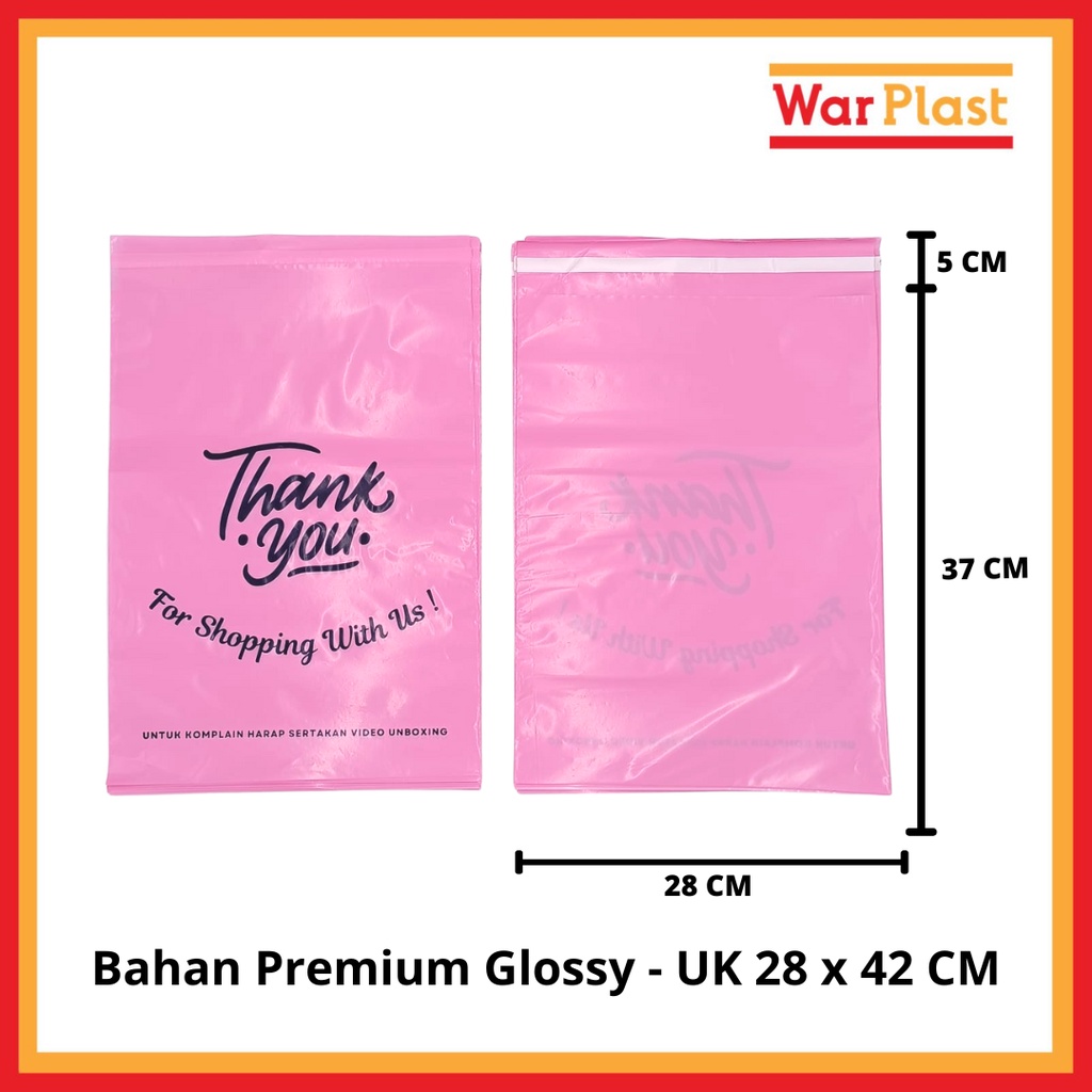 Plastik Motif Thank You dan Unboxing Polymailer Motif Thank You dan Unboxing Tebal Premium Murah - Image 5
