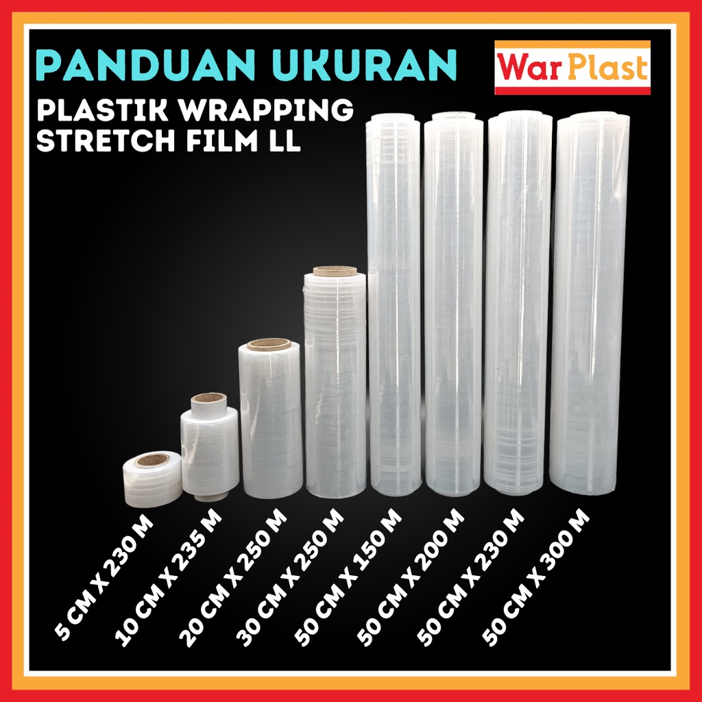 Plastik Wrapping Stretch Film 5cm Bening Clear Tebal Lengket Premium Satuan - Image 2