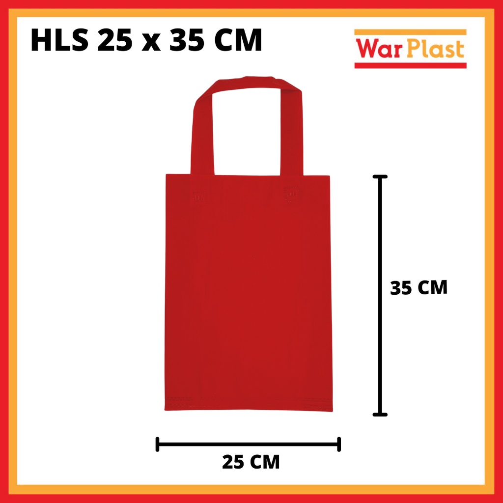 Tas Kain Spunbond Goodie Bag Tote Bag Tali Ukuran Jumbo Besar Kecil 25x35 , 30x40 , 38x45 Untuk Kantong Belanja Lipat Souvenir Tas Ultah Hampers Tas Baju - Image 4