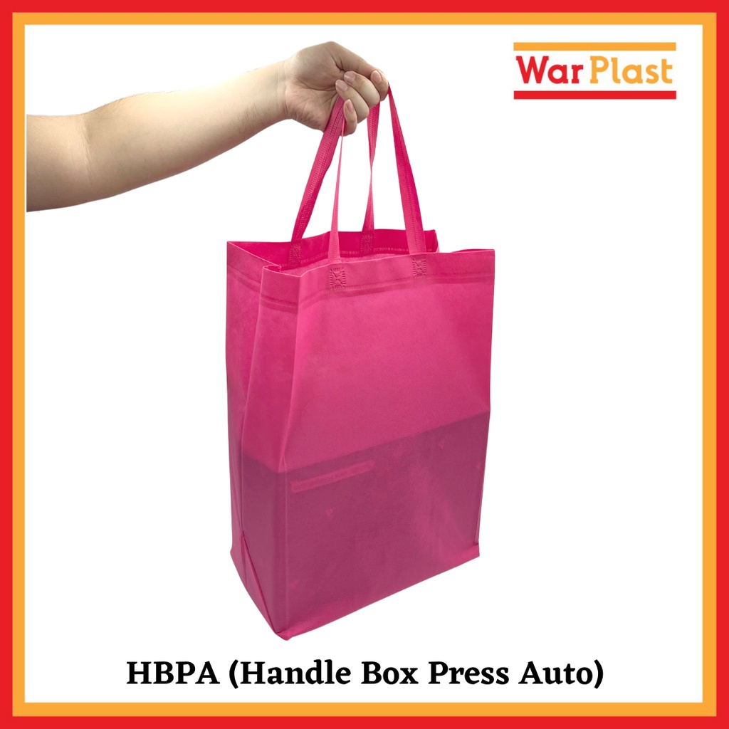 Tas Spunbond Box 35x40 cm Goodie Bag Alas Kotak tas belanja tas souvenir promosi ultah tas kain polos - Image 2