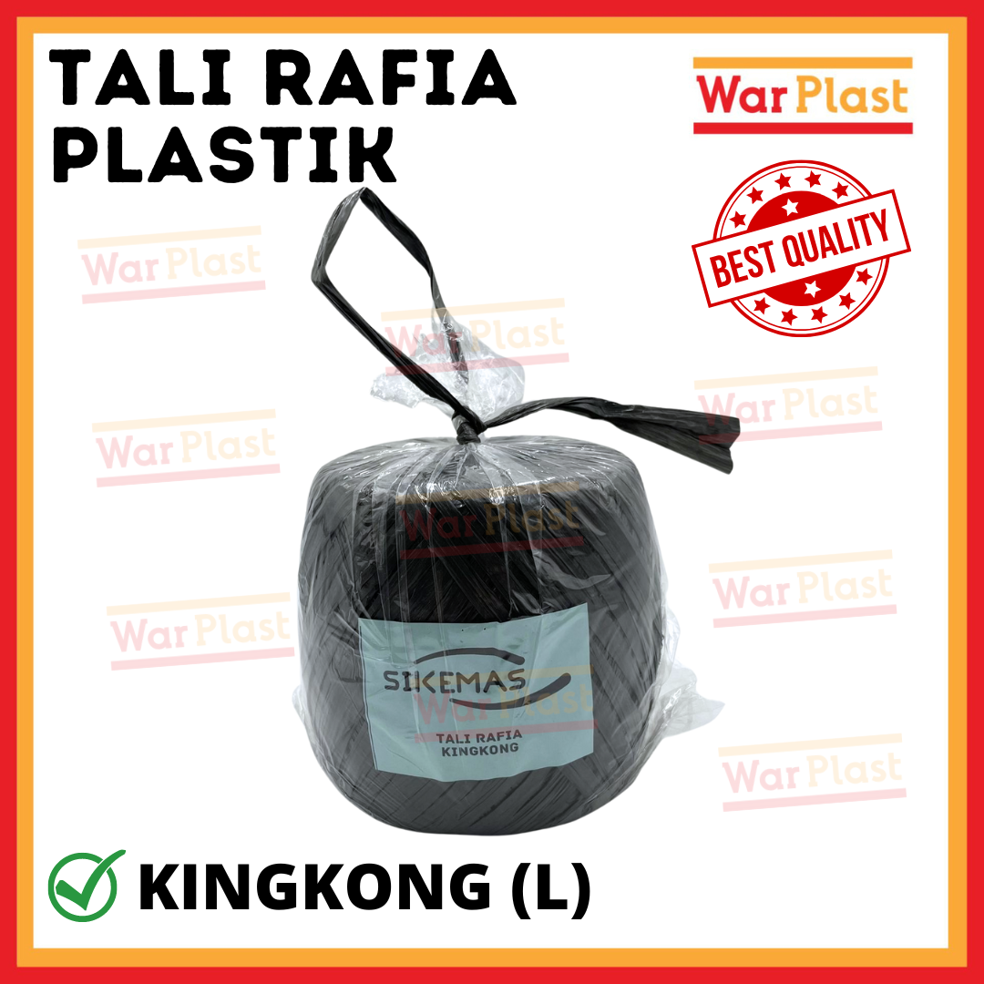 Tali Rafia Gulungan Besar 1kg Tali Plastik Hitam Tebal Kuat - Image 3