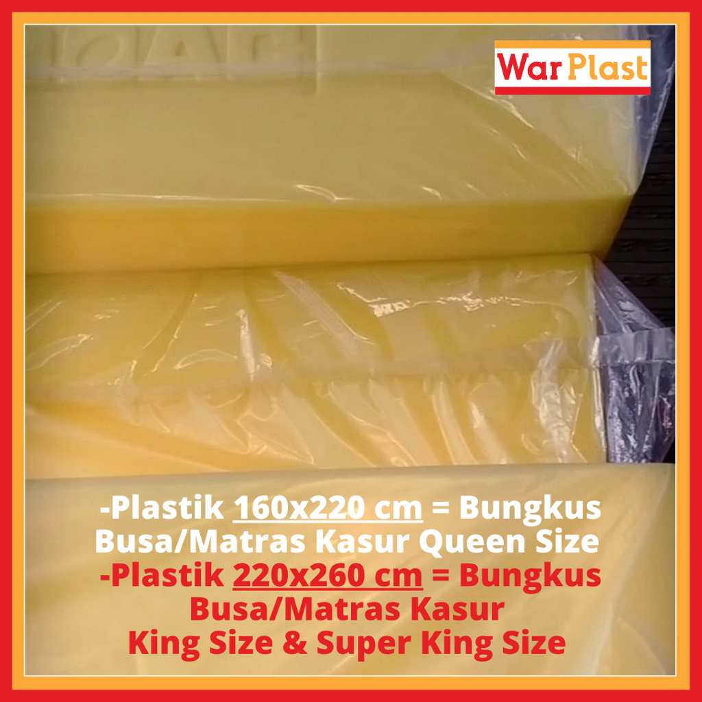 Plastik SUPER JUMBO 160x220cm & 220x260 TEBAL PE Anti Sobek Bocor Air | Karung Bening Plastik Ranjang Kasur Besar - Image 4